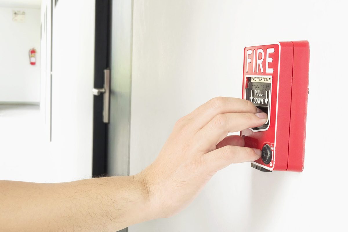 Déclencheur manuel d'alarme incendie